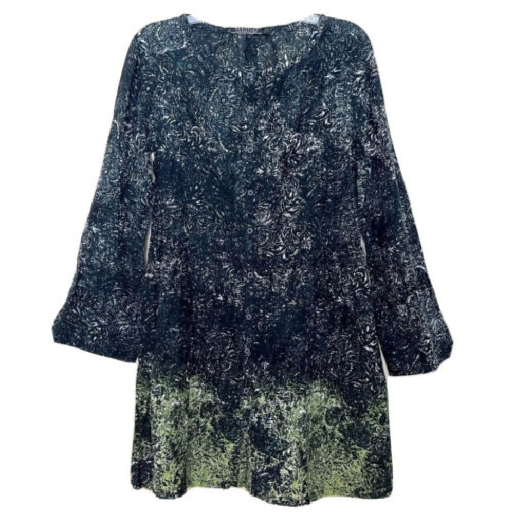 Peruvian Connection Tunic Shirt Dress Small Lagenlook Whimsigoth Goblincore